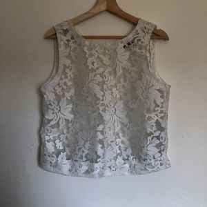 Banada Republic Embroidered White Top
